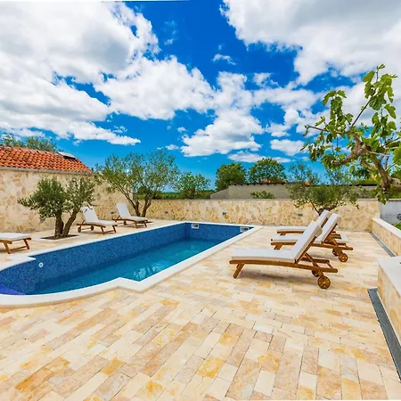 Modern Escape With Private Pool Sauna Game Bbq Near Villa Zadar
